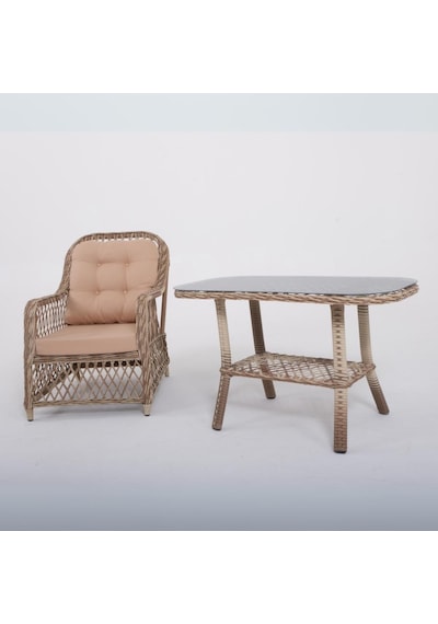 Aurora İkili Rattan Bahçe Oturma Grubu Rehome