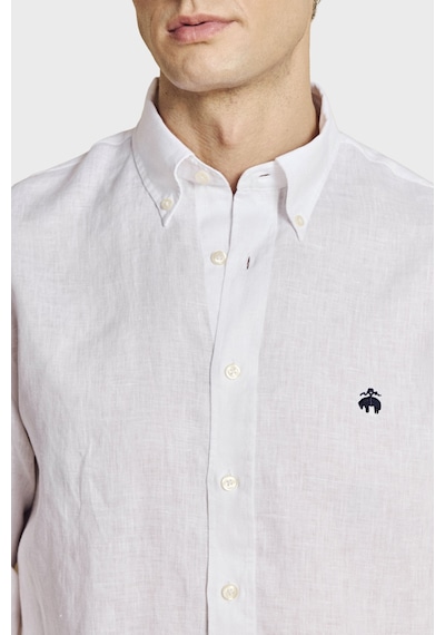 Brooks Brothers Düğmeli Yaka Regular Fit %100 Keten Uzun Kollu Gömlek Erkek Gömlek Bbss26msh022100 Beyaz Brooks Brothers Düğmeli Yaka Regular Fit %100 Keten Uzun Kollu Gömlek Erkek Gömlek Bbss26msh022100 Beyaz