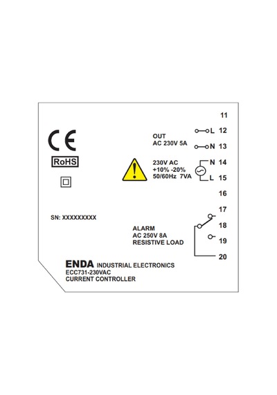 Enda Ecc731-230v ,72x72mm 220vac Akım Kontrol