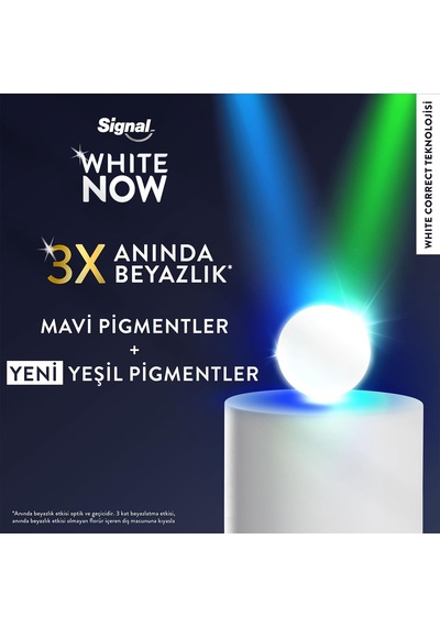 White Now Diş Macunu Gold 3 Kat Işıltı 75 Ml