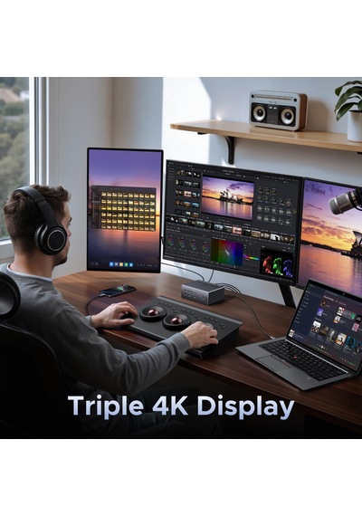 Ugreen Revodok Pro 2dp Ve Hdmı Yalnızca Windows Dizüstü Bilgisayarlar İçin 8k Dp/4k Hdmı, 100w Şarj, 27w Usb C, 10gbps Usb Bağlantı Noktaları, Gigabit Lan, Sd/tf İle Üçlü Ekran Yuvası Ugreen Revodok Pro 2dp Ve Hdmı Yalnızca Windows Dizüstü Bilgisayarlar İçin 8k Dp/4k Hdmı, 100w Şarj, 27w Usb C, 10gbps Usb Bağlantı Noktaları, Gigabit Lan, Sd/tf İle Üçlü Ekran Yuvası