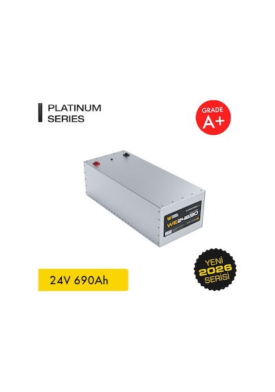 Werer Energy 24V 690Ah LiFePO4 Platinum Series Bluetooth'lu Lityum Demir Fosfat Akü