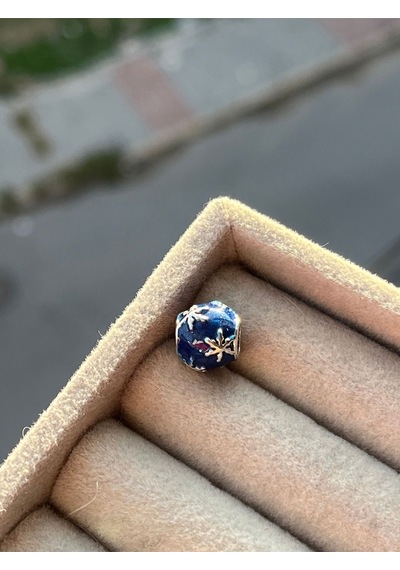 Mavi Mineli Kar Tanesi Charm