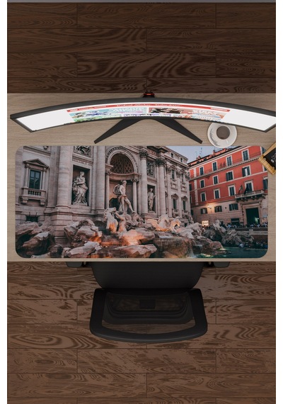 Roma İtalya V2 90x40 Xxl Gaming Kauçuk Kaymaz Taban Mouse Pad Fare Altlığı