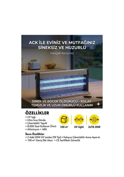 Sinek Cihazı Haşere Öldürücü 100m2