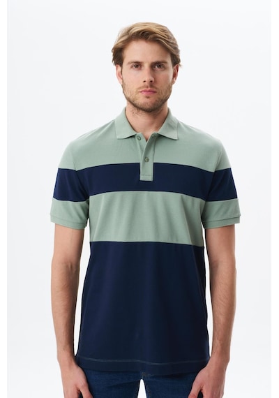 AR-MA Arma Erkek Regular Fit Çok Renkli % 100 Pamuk Pike Polo Yaka Tişört Y29374356102 Yeşil