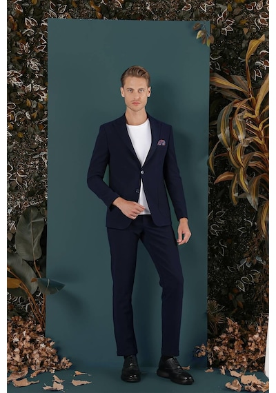 Efor C 659 Slim Fit Lacivert Spor Ceket Lacivert
