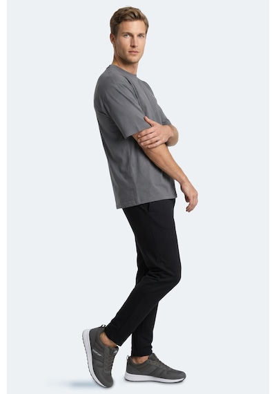 Slazenger Keane Erkek Oversıze Gri Tişört