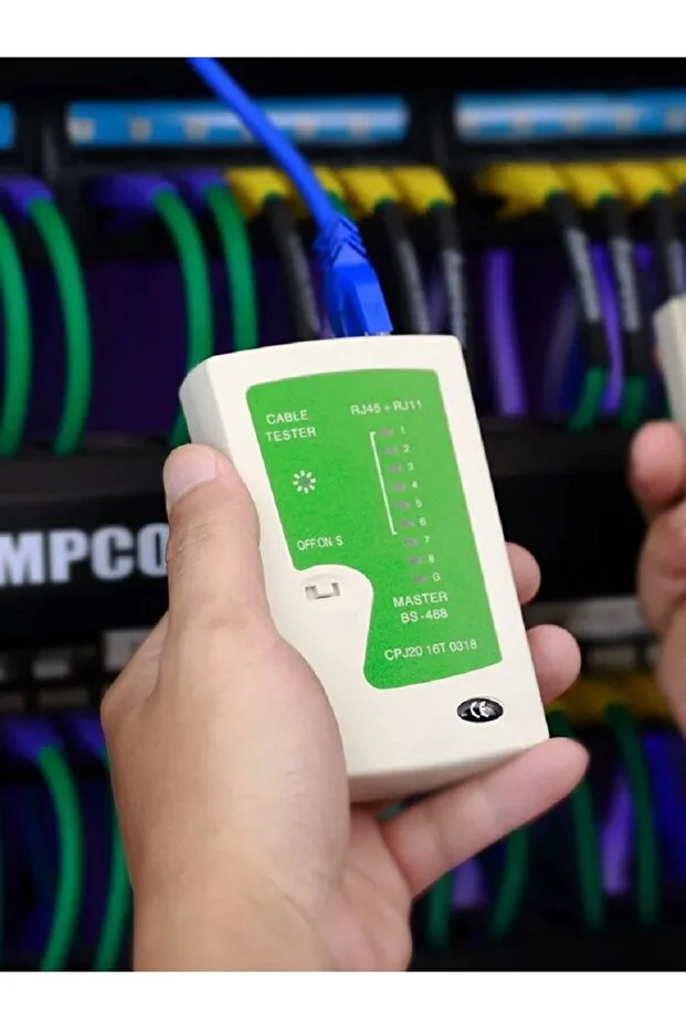 Rj45 Rj11 Rj12 Cat5 Cat 6 Ağ Lan Kablo Test Cihazı Test Cihazı Network Test Kontrol Cihazı 9 Volt Pil