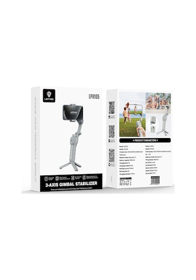 Lenyes LPH105 Taşınabilir M01 3 Eksenli El Tipi Aparatlı Gimbal Stabilizatör