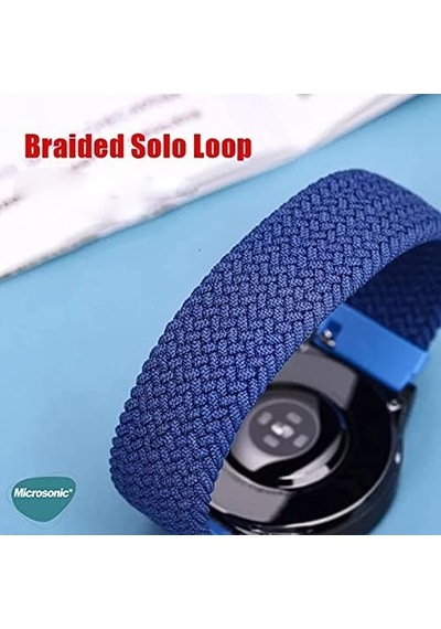 Amazfit Gtr 2 Sport 47mm Kordon, Medium Size, 155mm Braided Solo Loop Band Amazfit Gtr 2 Sport İle Uyumlu Kordon, Akıllı Saat Kayışı
