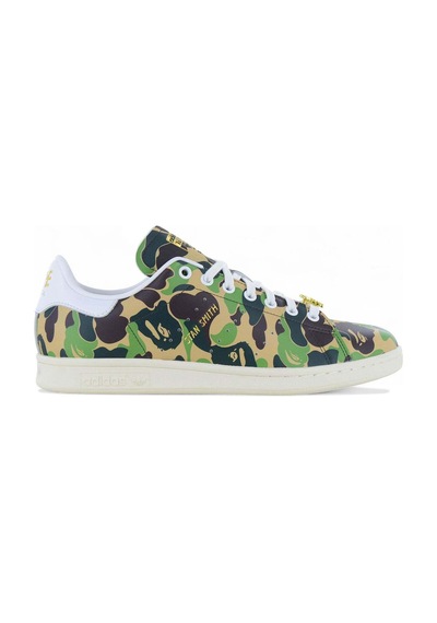 Adidas Stan Smith X Bape Koleksiyonluk Kadın Günlük Sneaker Haki Haki