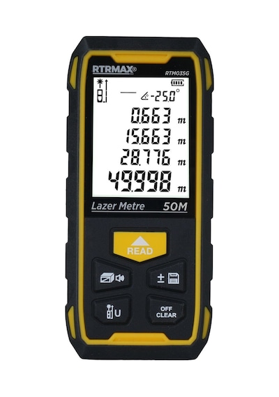 Rtm035g Şarjlı Lazer Mesafe Ölçer 50 Mt Yeşil Renk