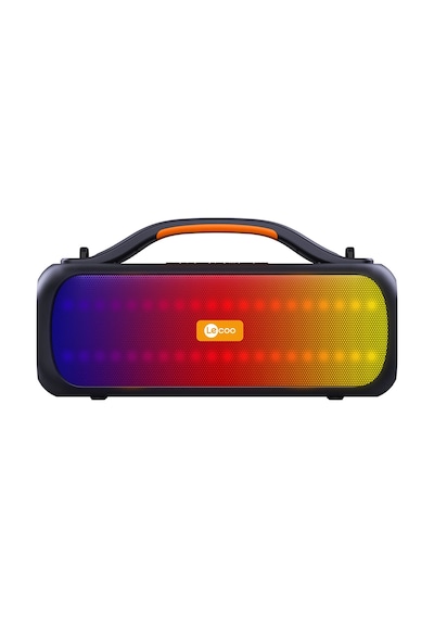 Lecoo DS155 30W Kablosuz Bluetooth 5.0 RGB IPX5 TWS Stereo Boombox Taşınabilir Hoparlör