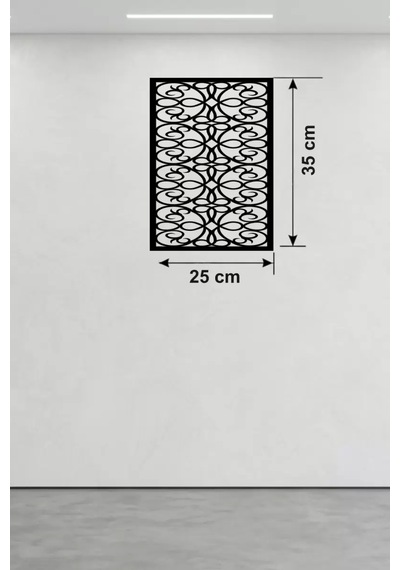 Sarmaşık Ve Yaprak Motifli Ahşap Duvar Tablosu - 25x35 Cm Lazer Kesim Dekoratif Pano 11