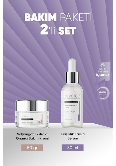Salyangoz Ekstraktlı  Bakım Kremi &   Retinol Peptide Serum