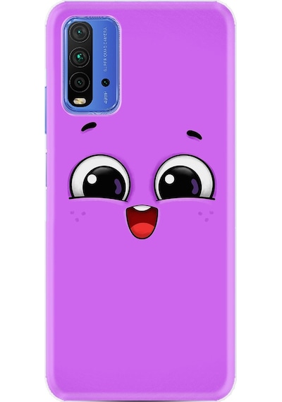 Xiaomi Redmi 9T Kılıf Desenli Purple Sweety 1717