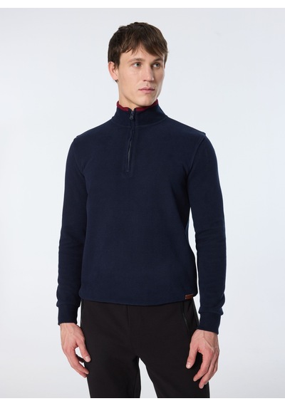 Jeep Lacivert Erkek Dik Relaxed Düz Sweatshirt J4wm-swt4281 Çok Renkli