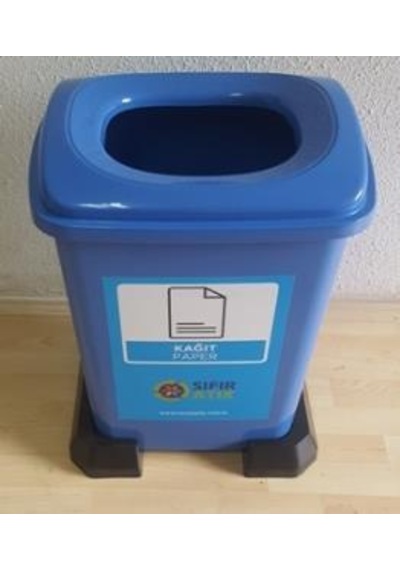Sıfır Atık Geri Dönüşüm Atık Kağıt Atık Kovası 50 Lt