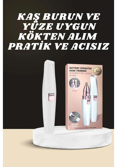 Kulak Burun Ve Yüz Epilasyon Aleti Ve Yüz Masaj Aleti İkili Cilt Bakım Seti - Htctduczkaşburuneyüzm