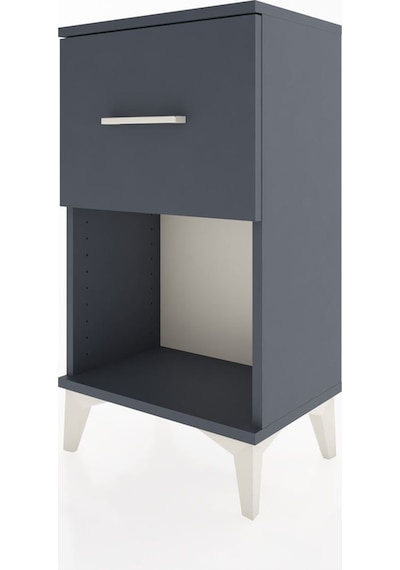 Arges Komodin 2 Çekmeceli 44x30x80 Antrasit-antrasit Antrasit