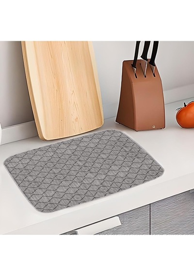 Yıkanabilir Bulasik Kurutma Mati Kurulama Bezi Kurutma Örtüsü Tezgah Üstü Bulaşıklık 40x50 Cm, Gri-1 Açık Gri - Çok Renkli Yıkanabilir Bulasik Kurutma Mati Kurulama Bezi Kurutma Örtüsü Tezgah Üstü Bulaşıklık 40x50 Cm, Gri-1 Açık Gri - Çok Renkli