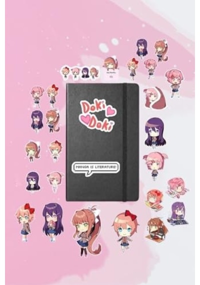 Doki Doki Literature Club Paketi/bullet Journal Defter Çıkartma Ajanda Laptop Etiket, 8674163524685 Genel