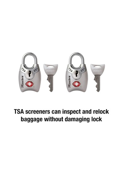 Master Lock 4689t Tsa Onaylı Kilitli Kilit, 2'li Paket, Çeşitli R Diğer