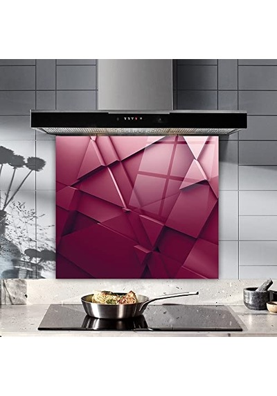 Decorıta Asil Bordo / Ocak Arkası Koruyucu 52cm X 60cm Diğer