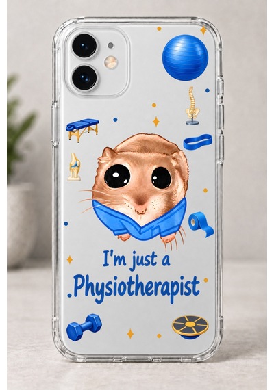 Sad Hamster Fizyoterapist Baskılı Şeffaf Telefon Kılıfı