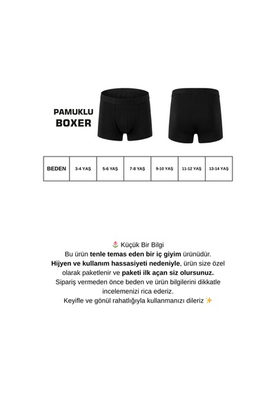Freemen Erkek Çocuk Pamuklu Slim Fit Nefes Alan Boxer 10 Lu Paket-376 Antrasit