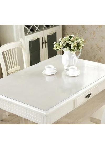 20 Metre X 90cm 1 Top Şeffaf Pvc Masa Örtüsü 1,4mm Masa Sehba Koruyucusu Saydam Şeffaf