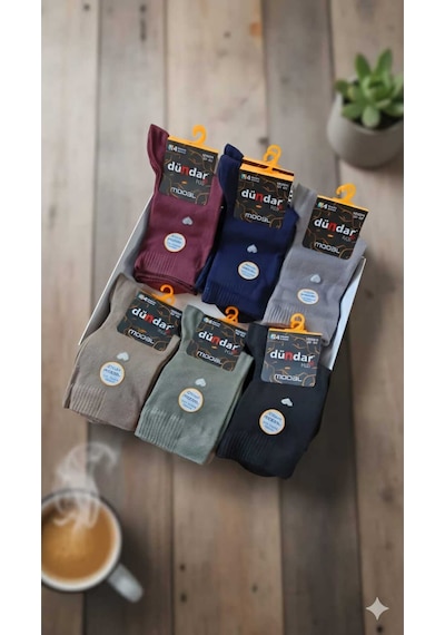 Unisex Modal Soket Çorap, Asorti, 12'li Kutu Set2 Unisex Modal Soket Çorap, Asorti, 12'li Kutu Set2