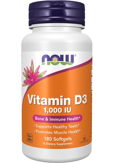 Now Foods, Vitamin D-3, 1,000 Iu, 180 Softgels Usa Menşeii Dmmedicineden Orijinal