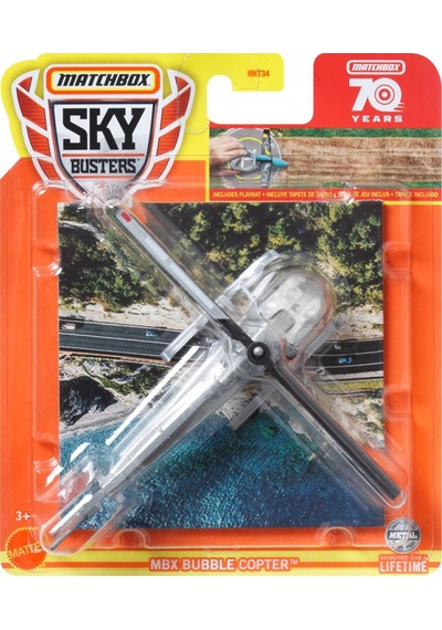 Mattel Matchbox Αεροπλανακι Mbx Bubble Copter Hlj11