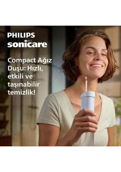 Kompakt Ağız Duşu, 3 Modlu, 200ml Su Hazneli, Usb Şarjlı, 360 Başlık, Titreşim Ve Hassas Temizlik, Hx3333/24