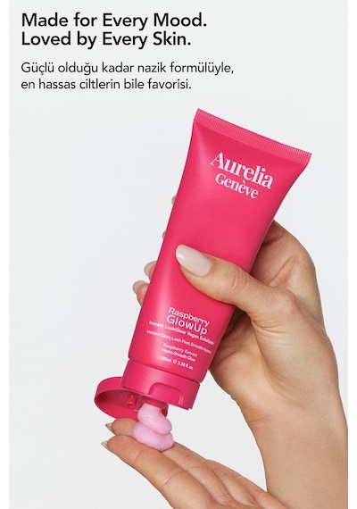 Raspberry Glowup Instant Lushglow Vegan Exfoliator Cildi Derinlemesine Arındıran & Işıltı Kazandıran Vegan Peeling 100 ML