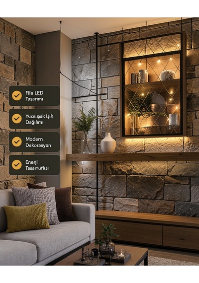 Led File Işık Ağ Şeklinde Uczzzağled-2-1 Çok Renkli