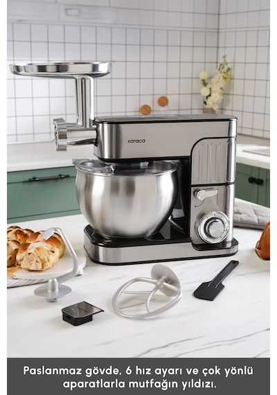 Karaca Inoxchef Pro 1300 W 7 LT Stand Mikser