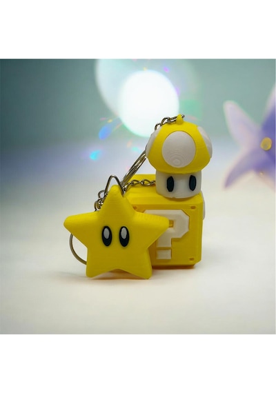 Super Mario Anahtarlık Seti Sarı