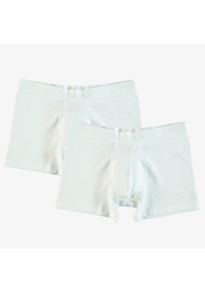 Nautica Erkek Beyaz 2li Modal Karışımlı Boxer