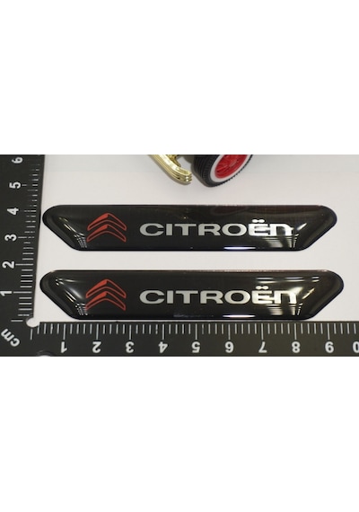 Citroen Logo C Elysee Çamurluk Yanı Ve Ayna Metalize Damla Desen