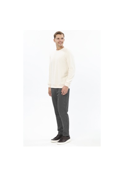 Erkek Kadife Sweatshirt 252209002.kdfoyr Ekru