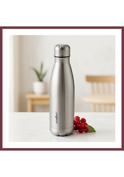 Storeşahin 500 Ml Paslanmaz Çelik Şişe Termos Krom, Kaydırmaz Taban Shn0720