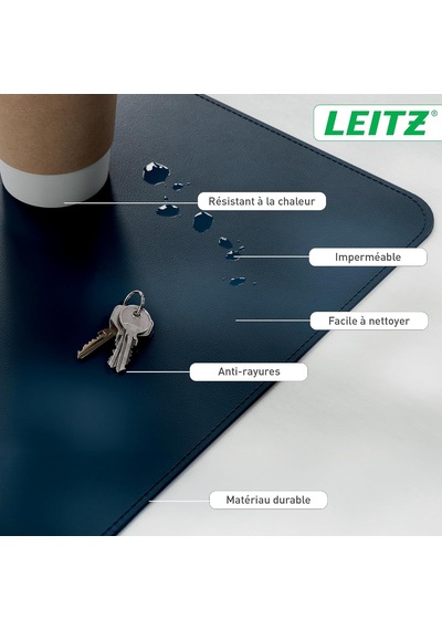 Desk Mat 40x80 Cm Koyu Mavi Beyaz - Çok Renkli