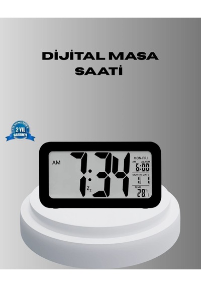 Dijital Masa Saati Sensörlü Aydınlatmalı Alarm Ve Sıcaklık Ölçerli Çok Renkli 71372952