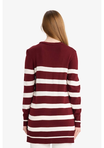 Defacto Regular Fit Bisiklet Yaka Çizgili Kazak Tunik C6031ax25wnbr281 Bordo-br281 Defacto Regular Fit Bisiklet Yaka Çizgili Kazak Tunik C6031ax25wnbr281 Bordo-br281