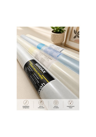 Extra Yapışkanlı Spunbond Kumaş/tela Kaplama Siyah 70cm X 300 Cm Siyah Siyah