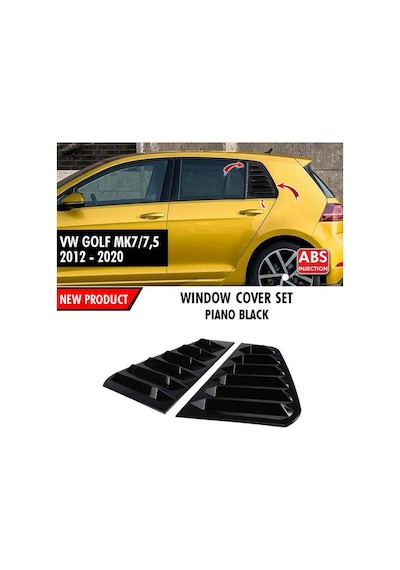 Volkswagen Golf 7 Kelebek Cam Vizörü Piano Black