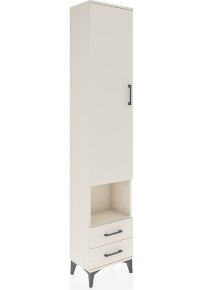 Arges Dolap 5 Raflı 2 Çekmeceli Tek Kapaklı 44x30x221 Aytaşı-... Aytaşı